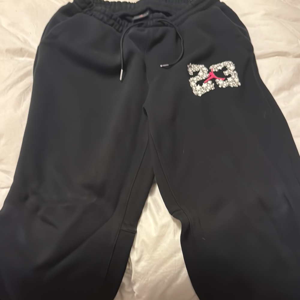 Jordan Men’s Black Joggers with Embellished Design